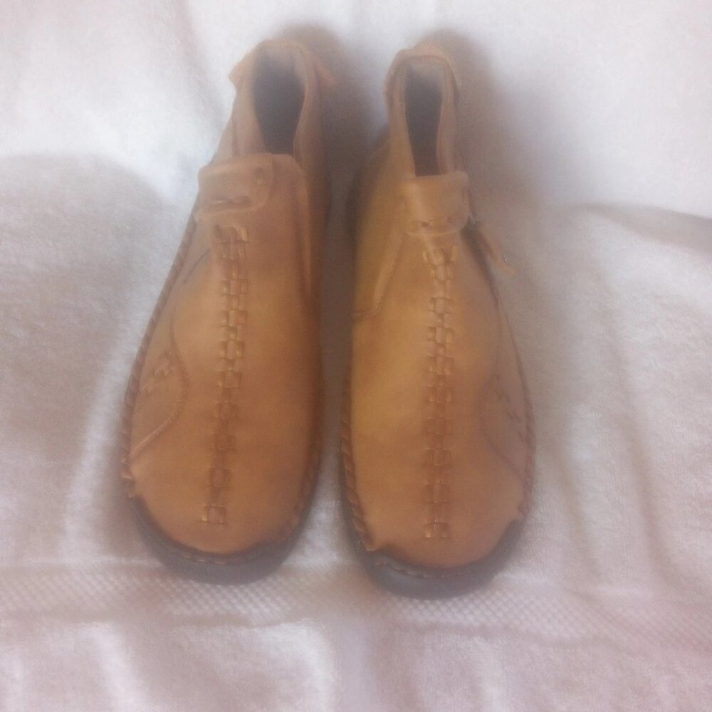 Fashion Men's Athletic Soft Leather Shoes Walking  Casual Business Shoes size 10 - Picture 3 of 7